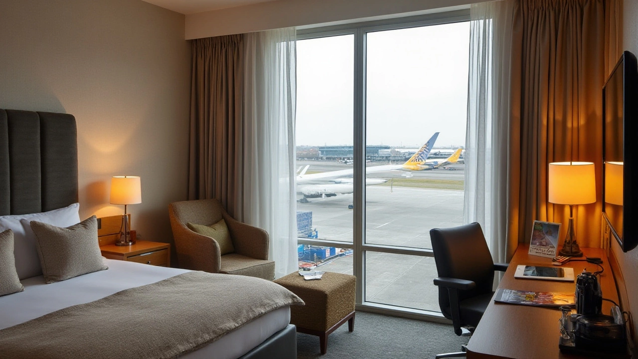 Planning with Airport Hotels in Mind