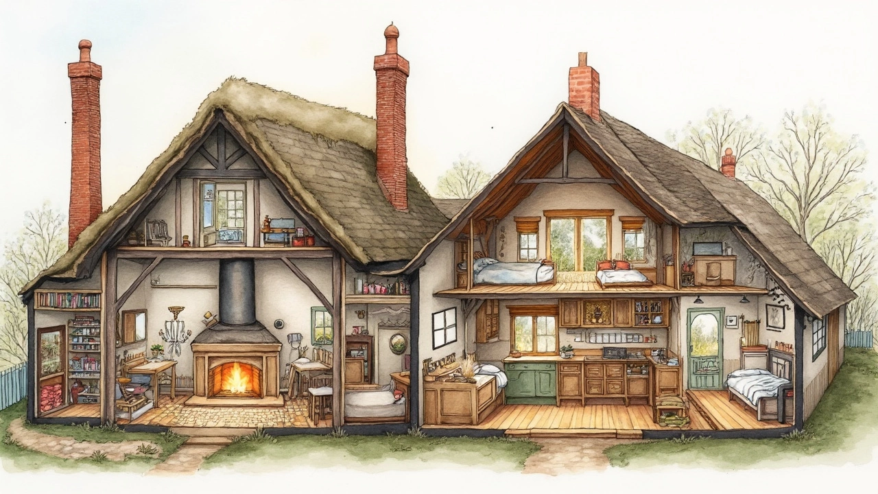 Historic Cottages: Then vs. Now